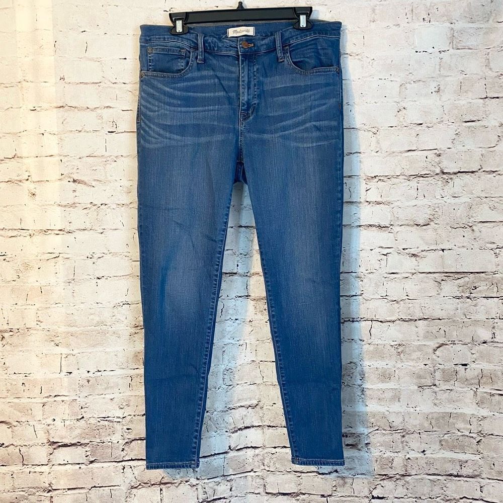 Madewell Skinny Jeans Ankle Length Roadtripper Medium Wash Blue Womens Size 32
